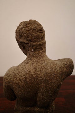 Marathon Boy' Stone Bust Sculpture