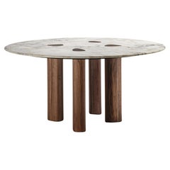 Mesa de Comedor Redonda Marbelesa Nogal