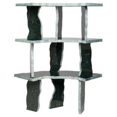 Marbelicious, contemporary collectible bookcase in Guatemala marble handmade ITA