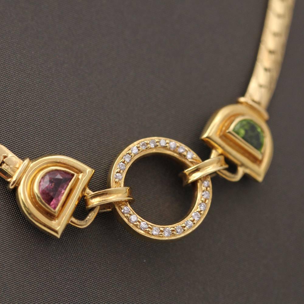 MARBELLA Halskette aus Gold und Diamanten. im Zustand „Hervorragend“ im Angebot in BARCELONA, ES