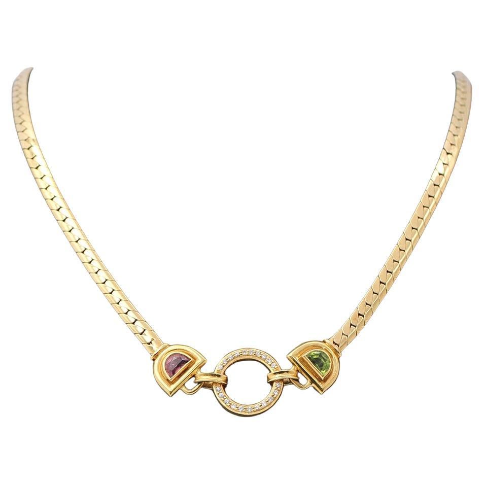 MARBELLA Halskette aus Gold und Diamanten. im Angebot