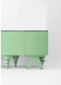 Marble 1 Meter Multileg Cabinet by Jaime Hayon
