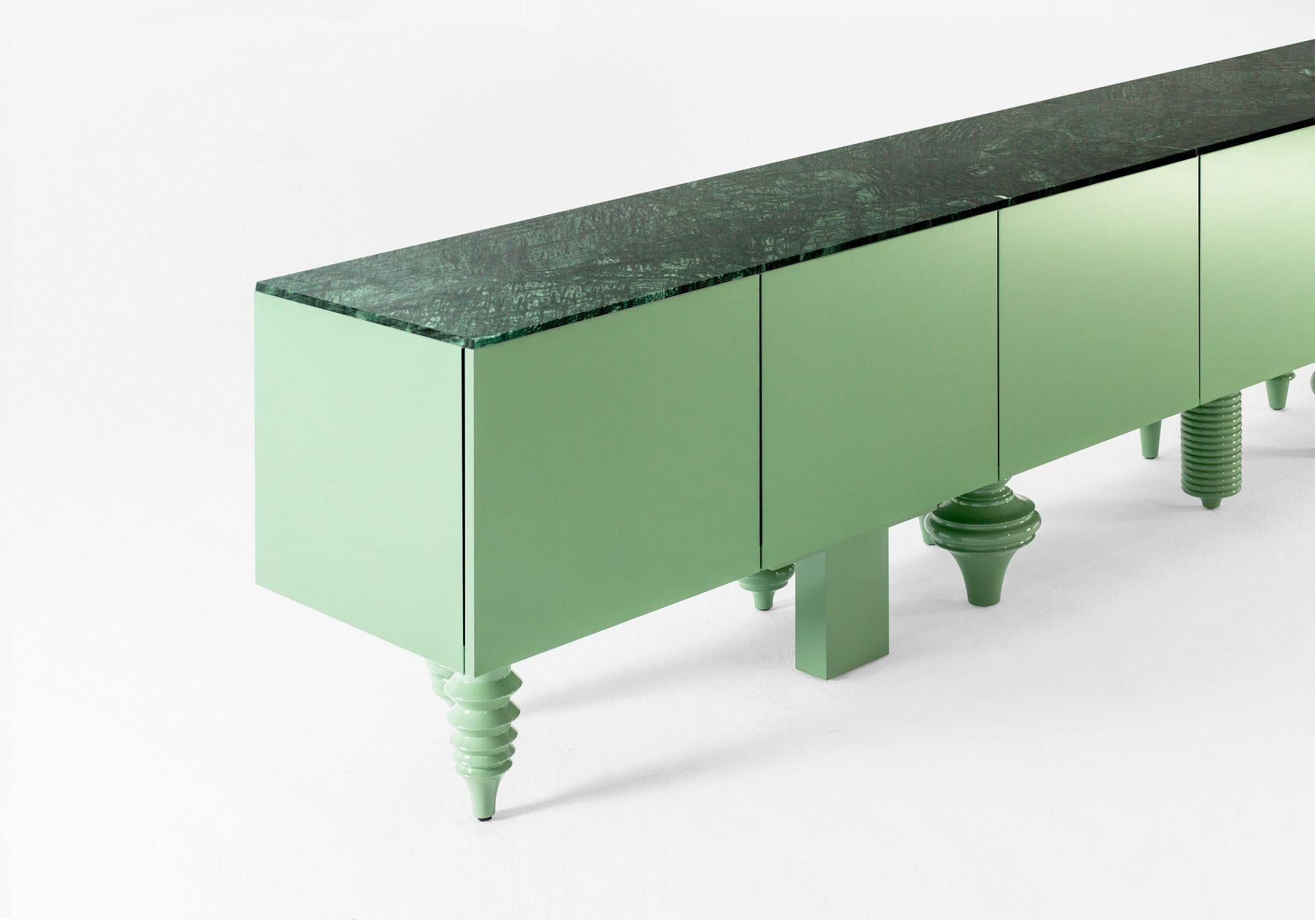Spanish Marble 2 Meter Multileg Cabinet by Jaime Hayon For Sale