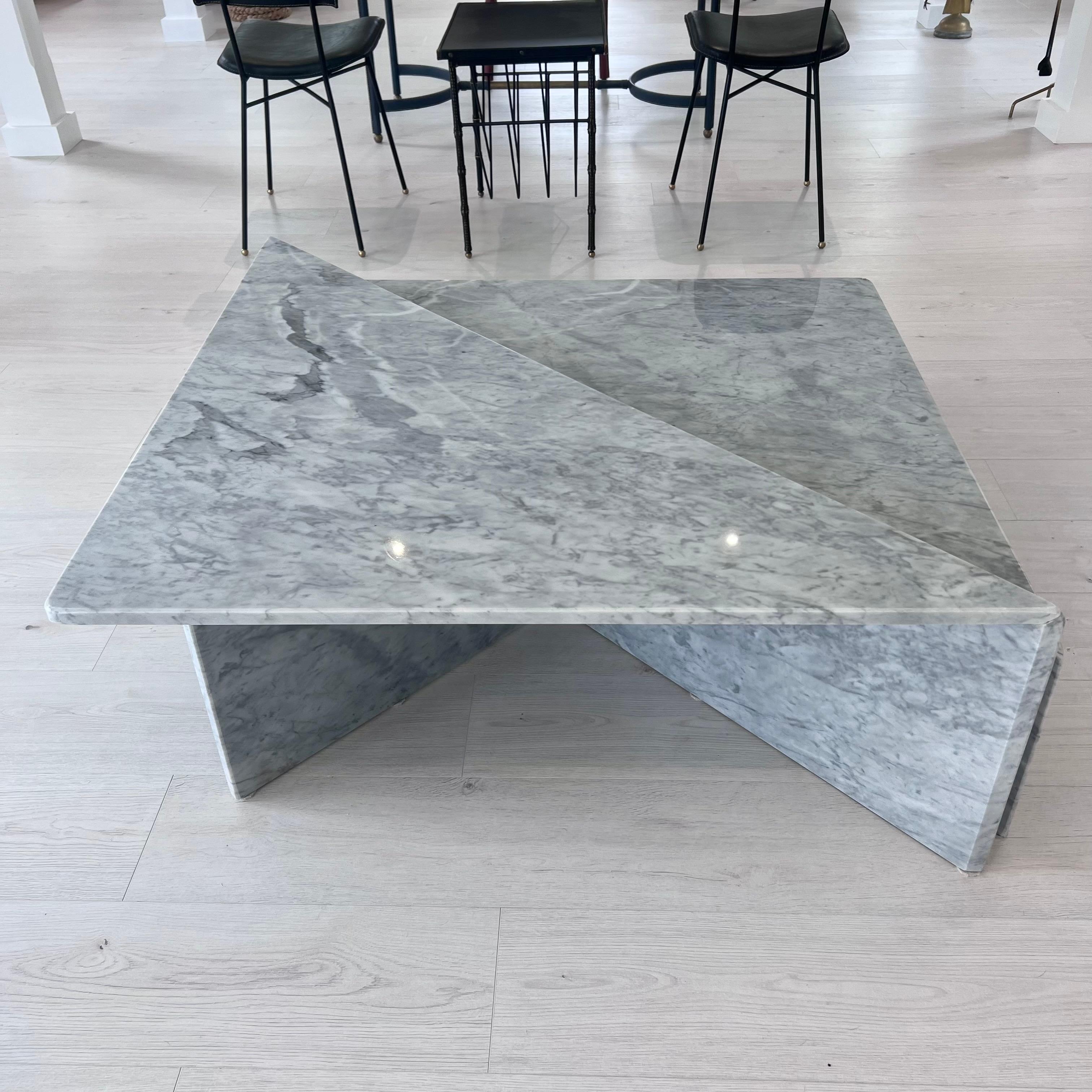 Marble 2 Piece Coffee Table, 1970s Italy For Sale 4
