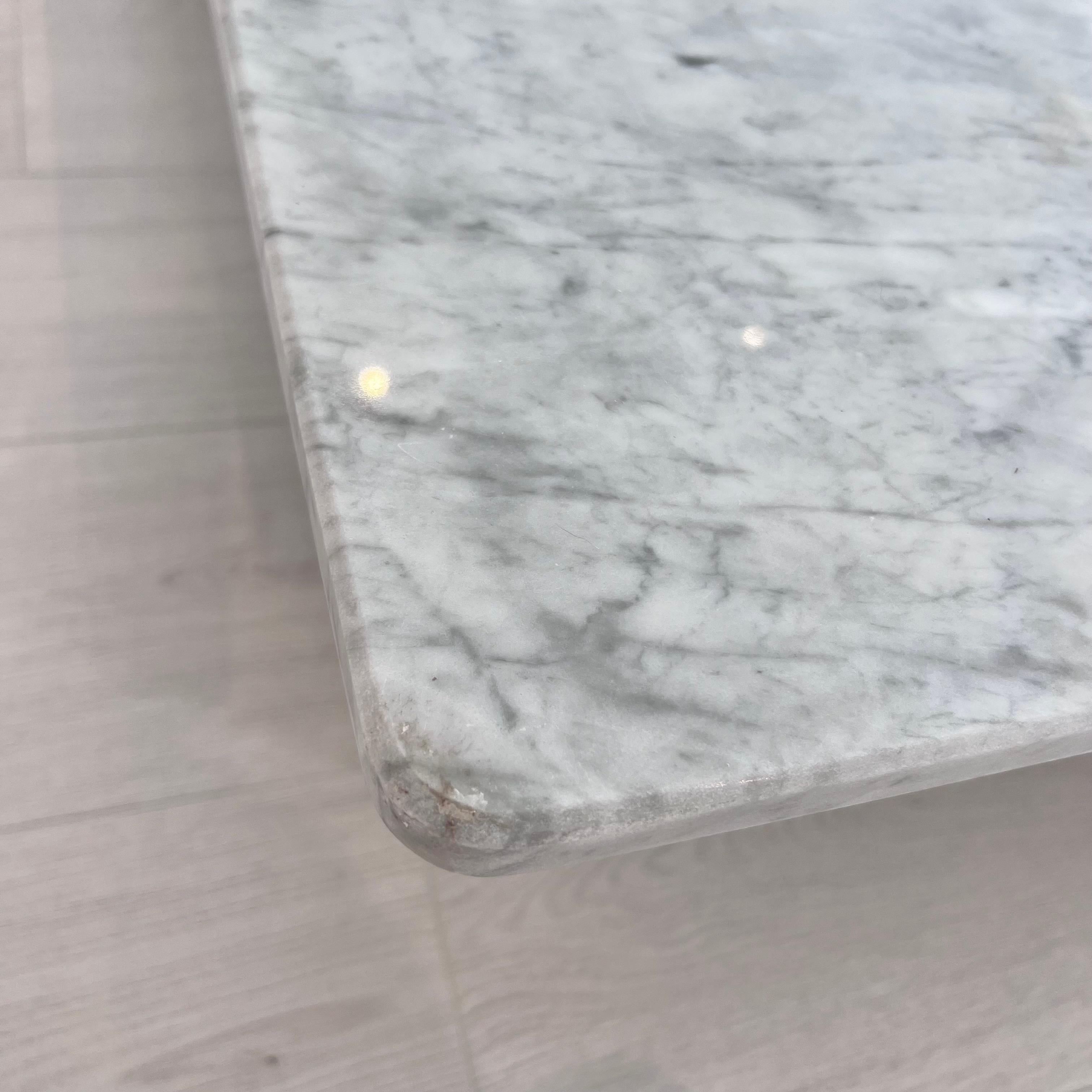 Mesa de centro de mármol de 2 piezas, Italia, años 70 en venta 5