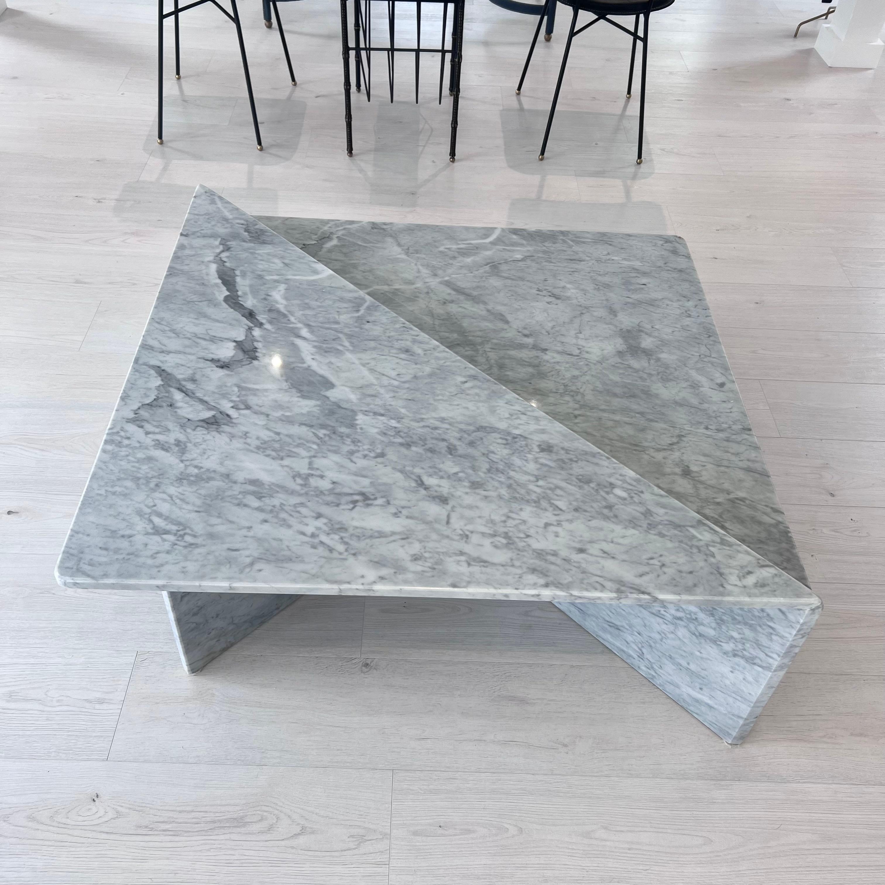 Marble 2 Piece Coffee Table, 1970s Italy For Sale 3