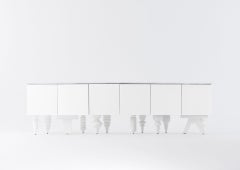 Marble 3 Meter Multileg Cabinet by Jaime Hayon
