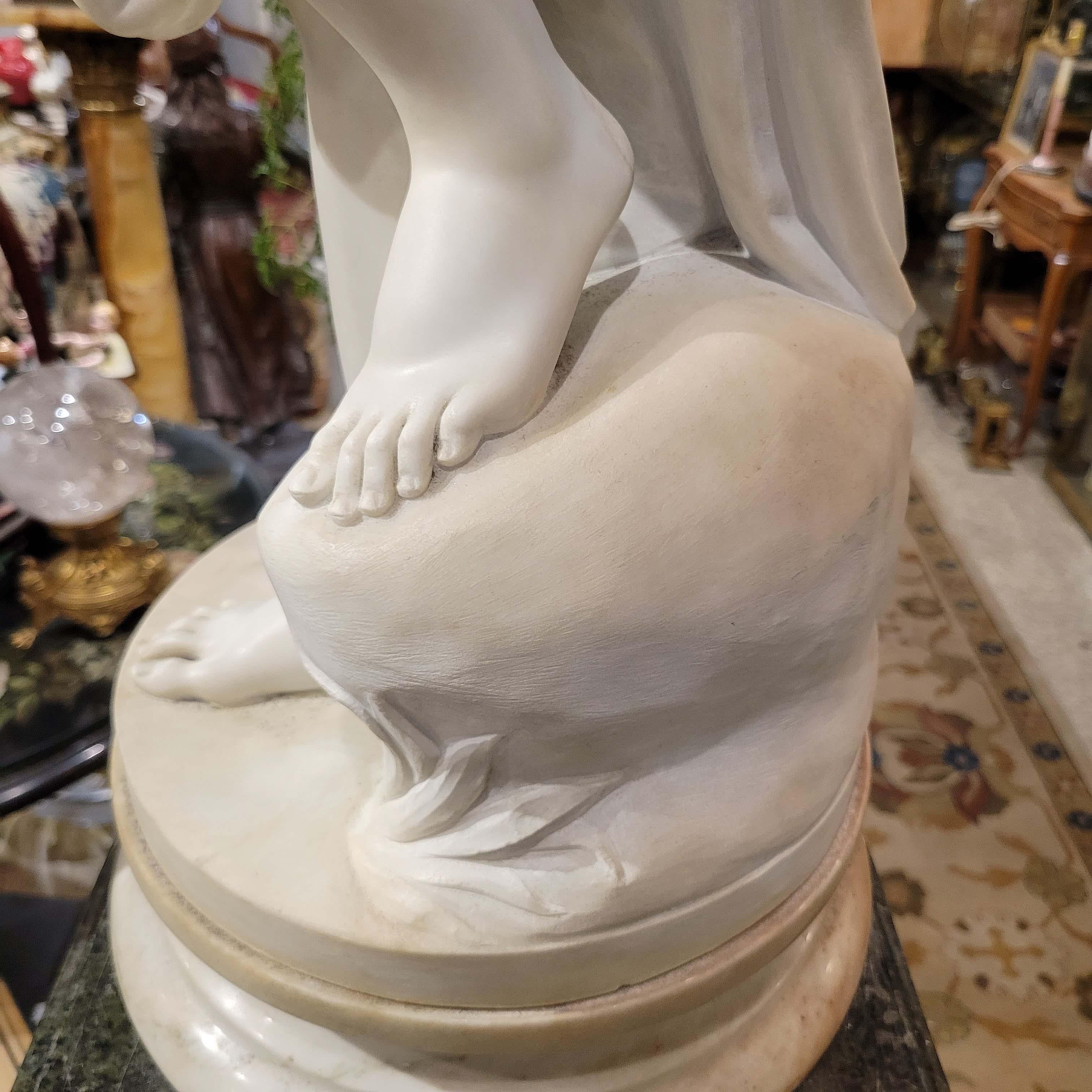 19th Century Marble After Christophe Gabriel Allegrain, Venus After the Bath