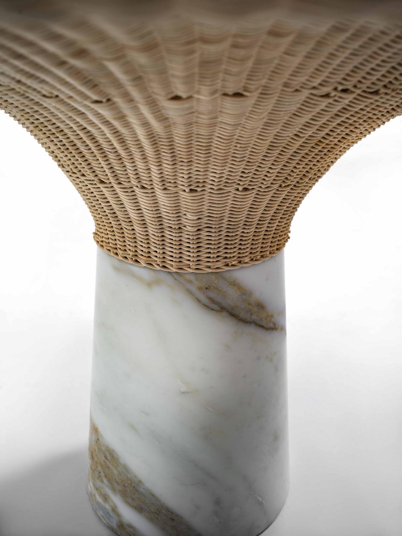 Poli Table de salle à manger Amazonas en marbre, Giorgio Bonaguro en vente