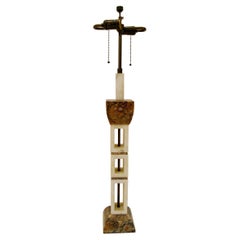 Lampada in marmo e alabastro