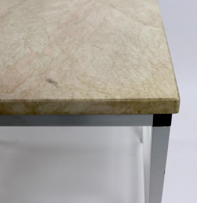 Marble and Aluminum Side Table after McCobb 8