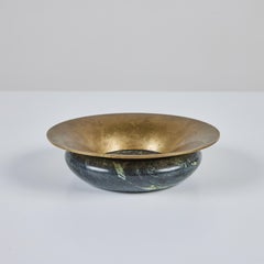Marble and Brass Ashtray