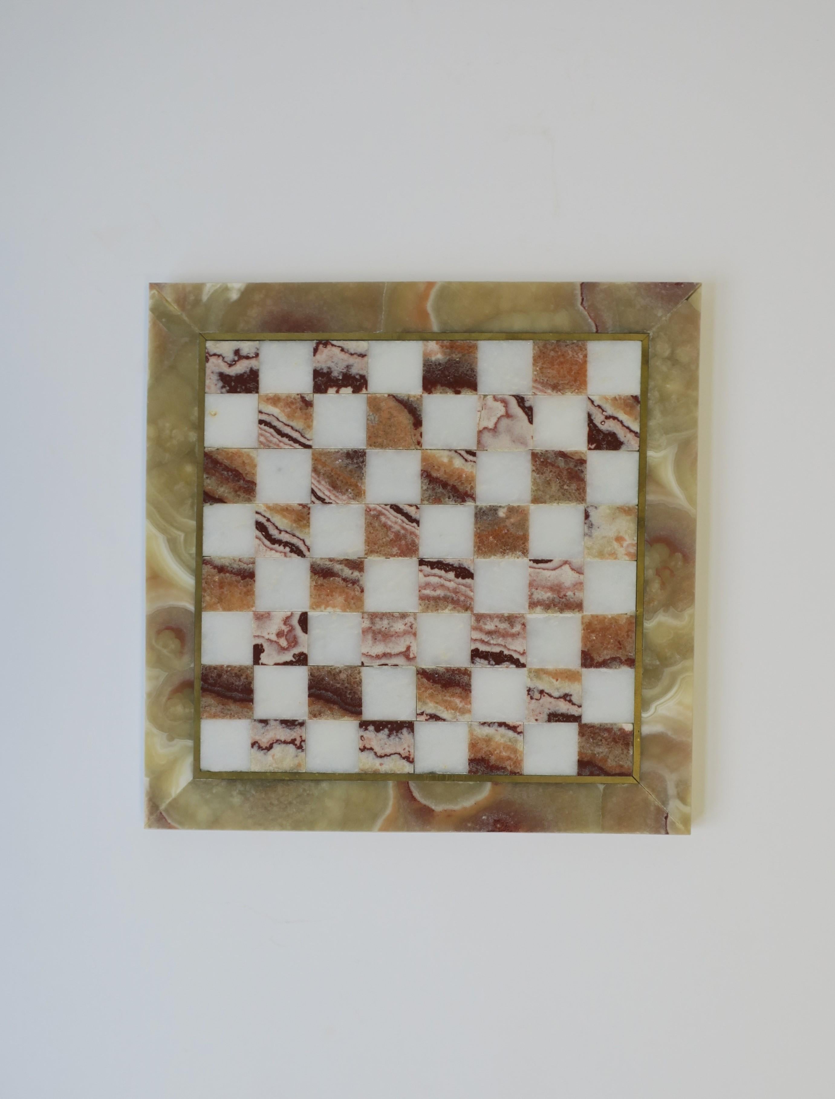 Marble and Brass Chess Game Set 7