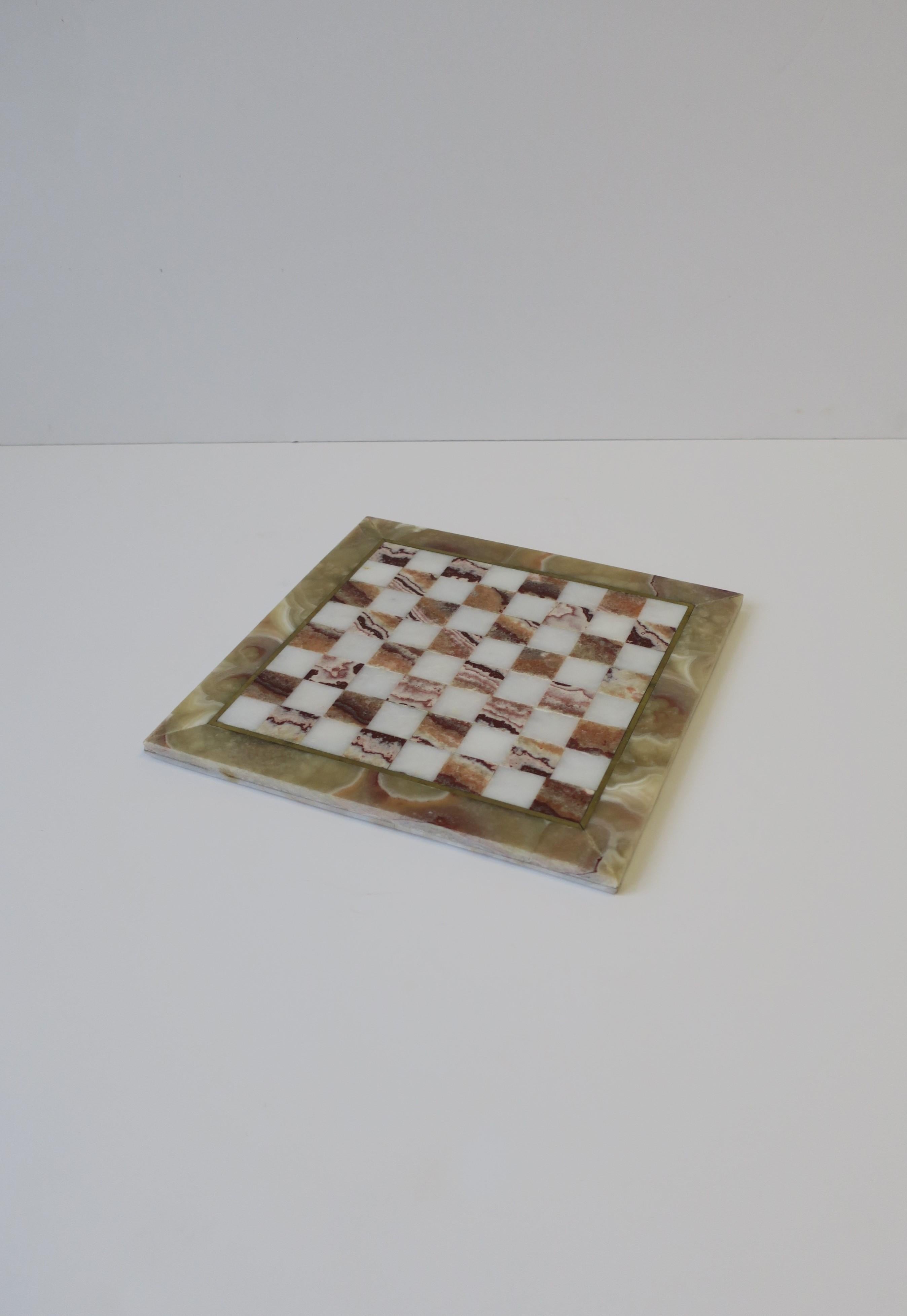 Marble and Brass Chess Game Set 8