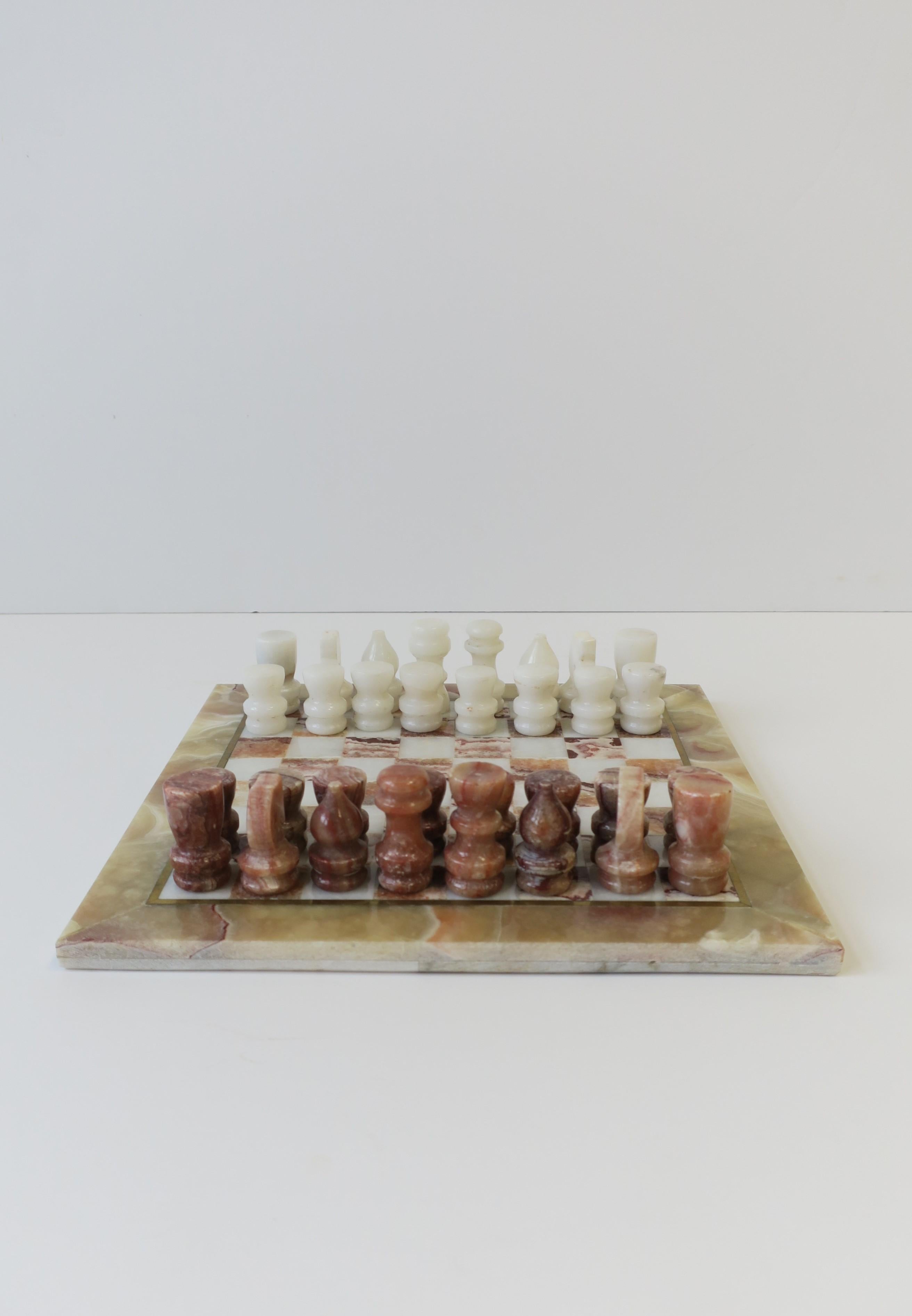 Marble and Brass Chess Game Set 1