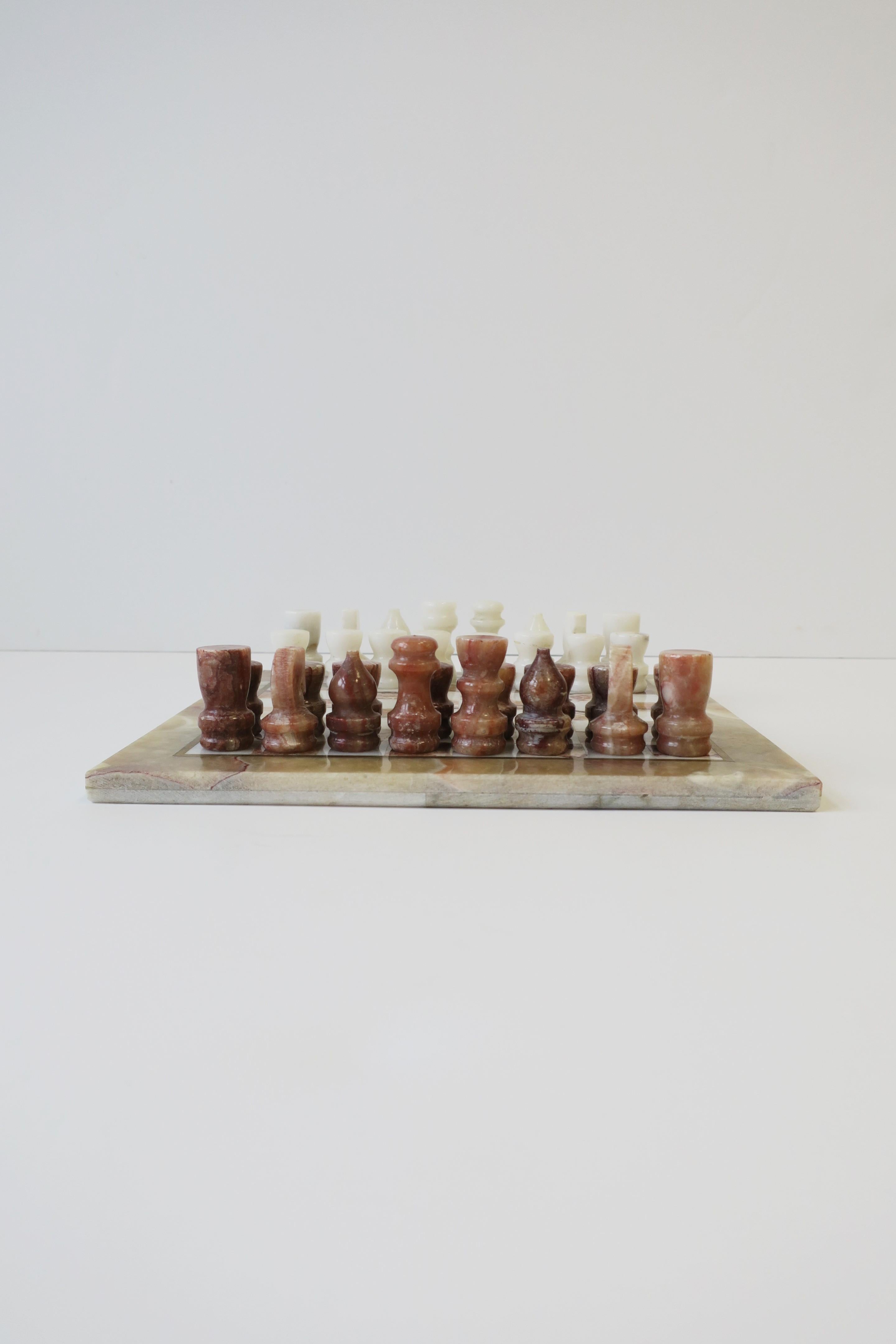 Marble and Brass Chess Game Set 2