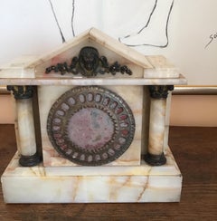 Marble and Brass Late 19th Century Clock Case