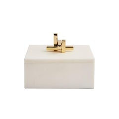 Marble and Brass Metropolis Box Bianco by Greg Natale