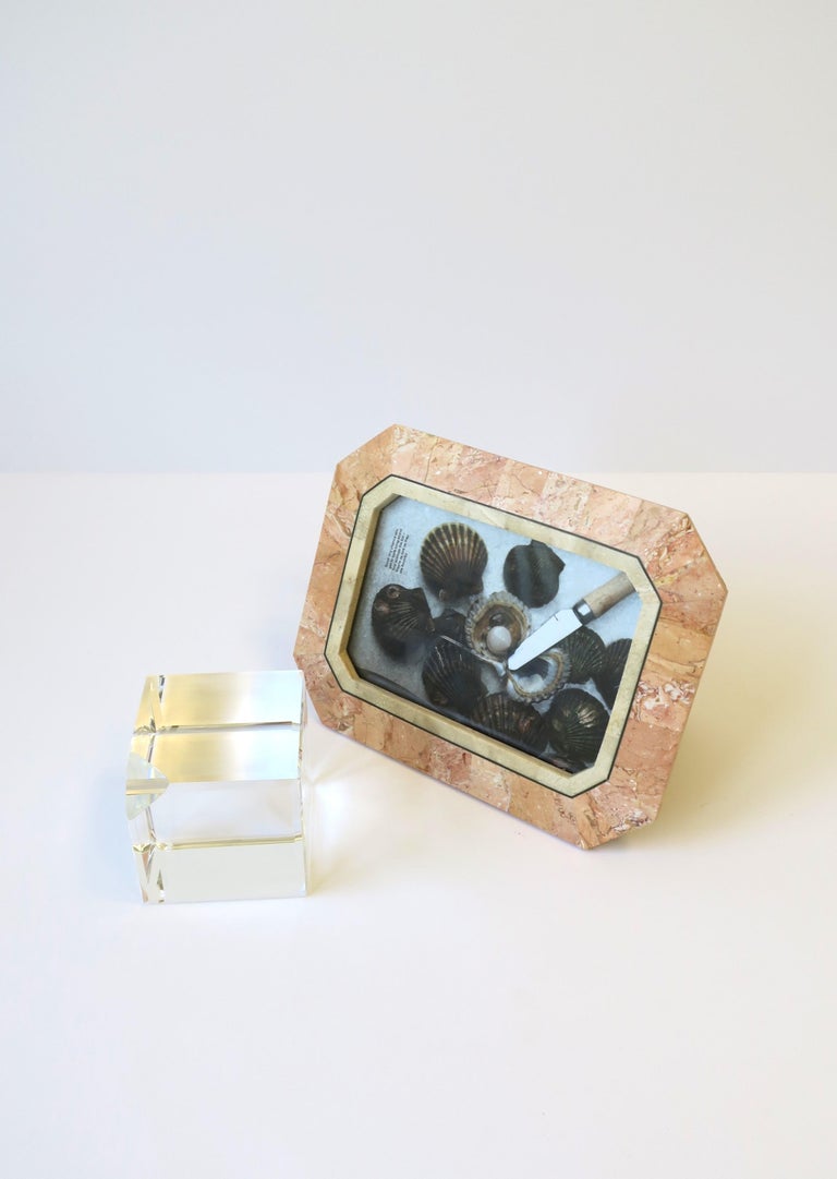 Marble and Brass Picture Frame by Designer Maitland Smith, ca. 1980s For Sale 10