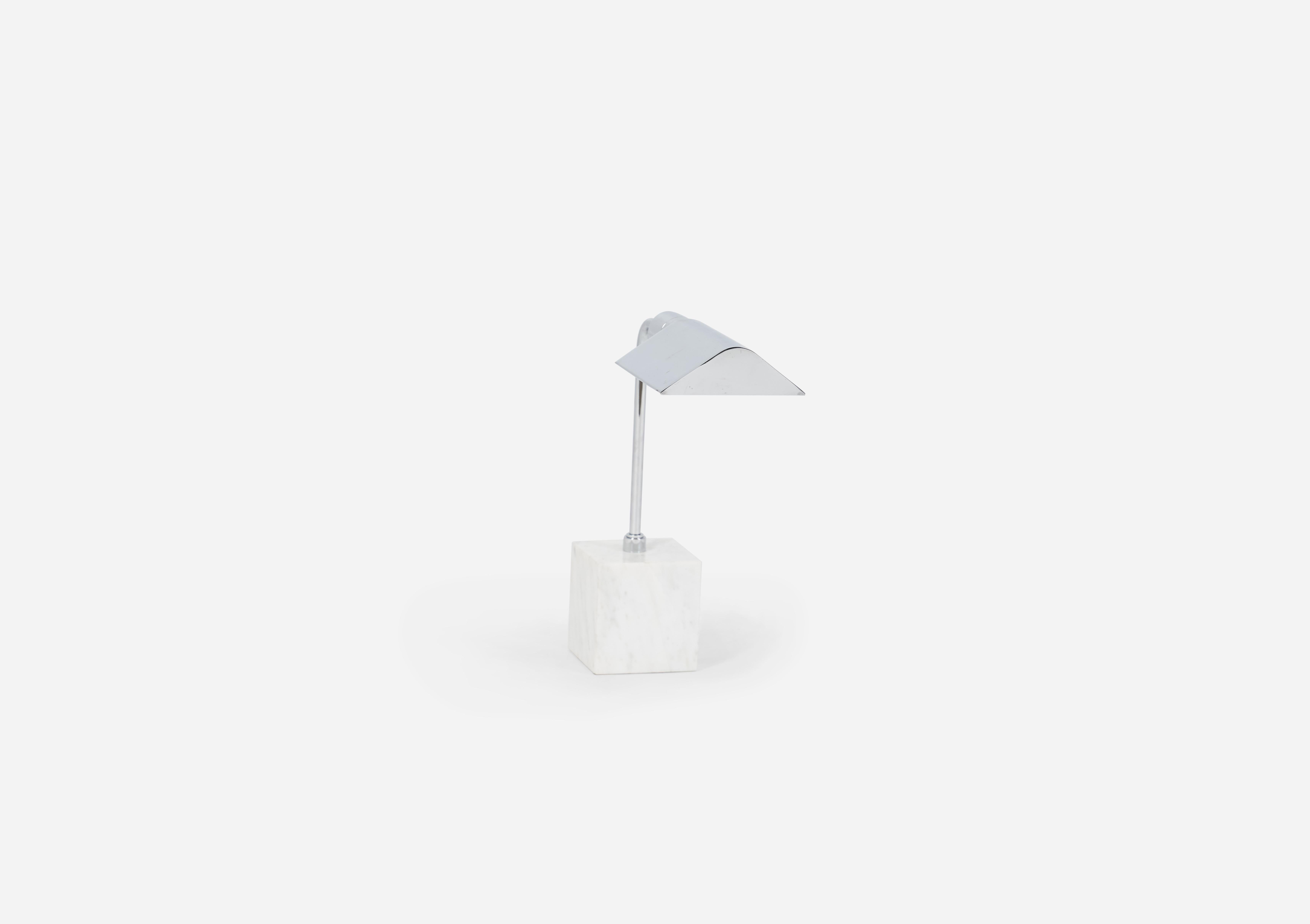 Marble and Chrome Table Lamps, 1970 Koch & Lowy 2