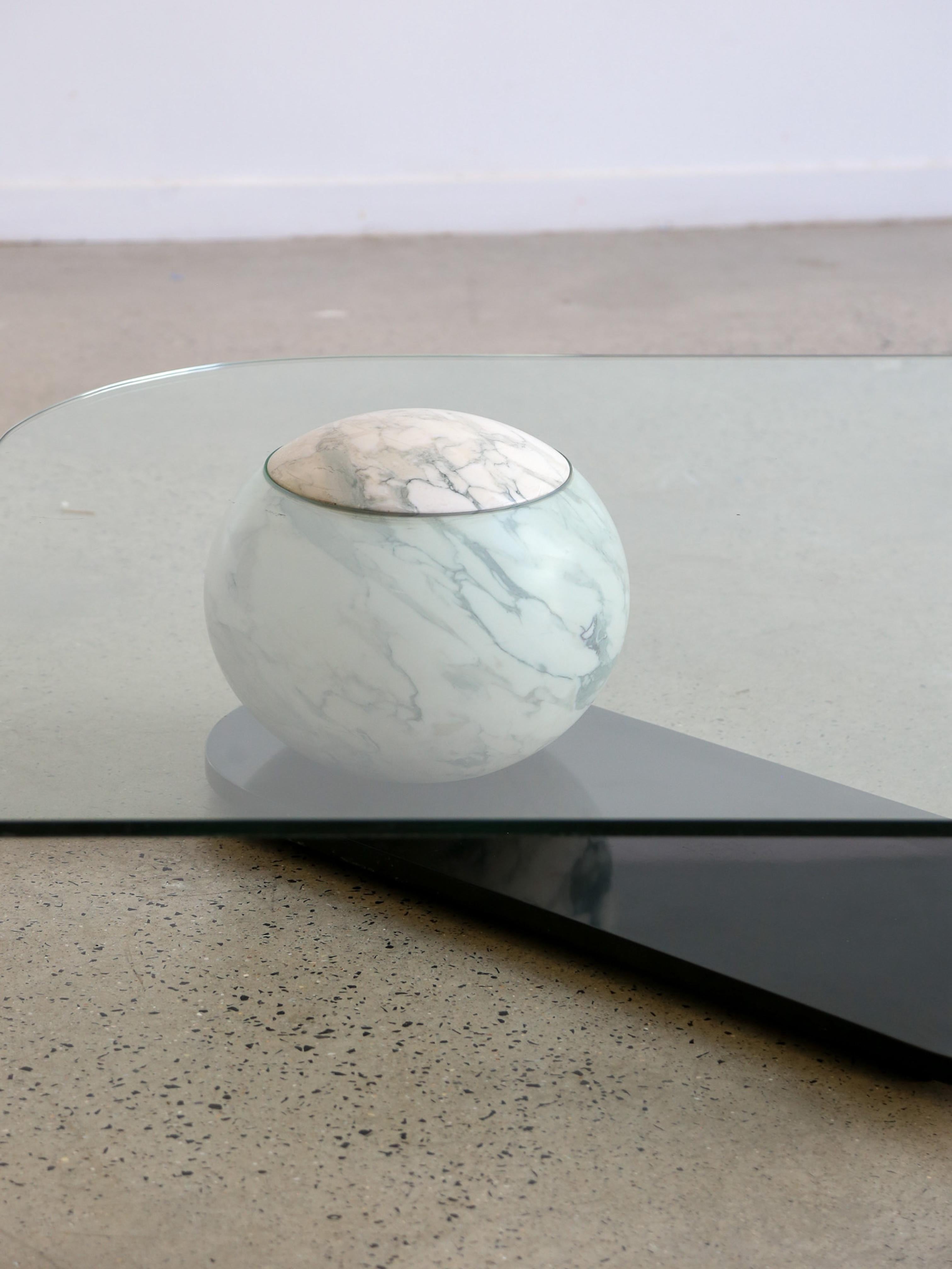 Table basse en marbre et verre de Fratelli Longhi Bon état - En vente à Byron Bay, NSW
