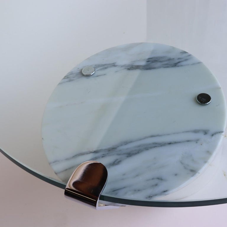 Late 20th Century Marble and Glass Coffee Table Model K1000 by Team Form for Ronald Schmitt For Sale