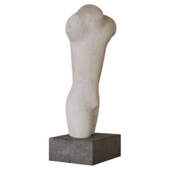 Marble and Granite Carving of Male Torso by Lawrence Glasson