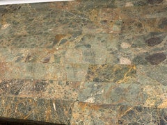 Marble and Iron Side or End Table