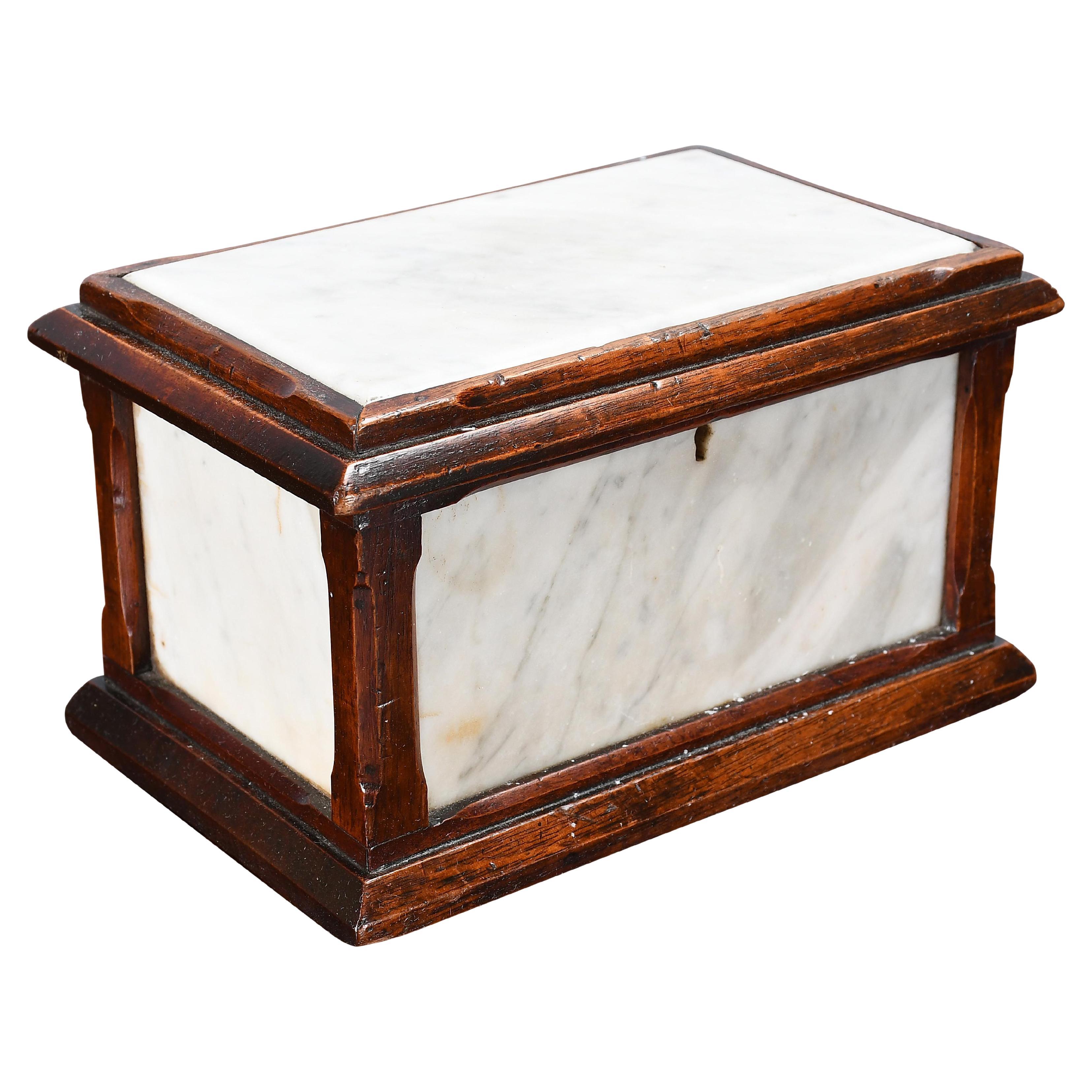 Marble and Mahogany Box