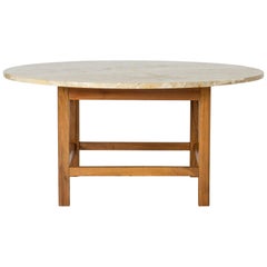 Marble and Mahogany Coffee Table by Josef Frank