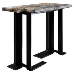 Marble and Metal Side Table