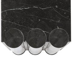 Marble and Plexiglass Fusion Stool