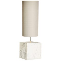Marble and Recycled Fabric Coexist Floor Lamp by Slash Objects Floor Model