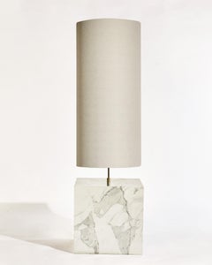 Marble and Recycled Fabric Coexist Floor Lamp by Slash Objects