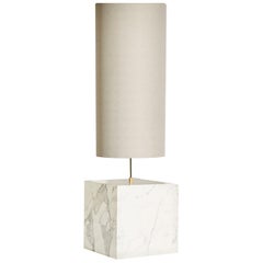 Marble and Recycled Fabric Coexist Floor Lamp by Slash Objects