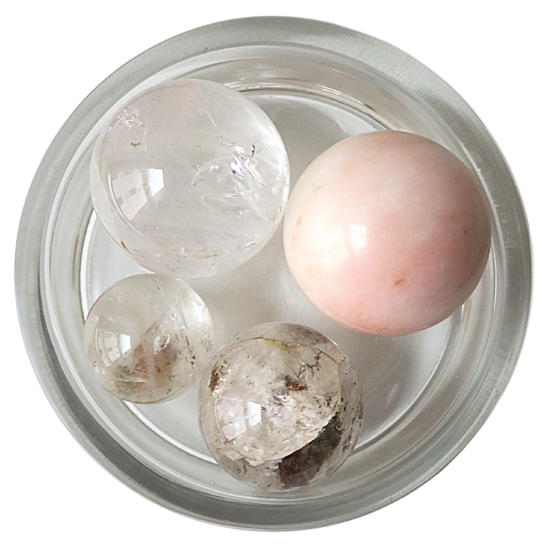 Marble and Rock Crystal Spheres