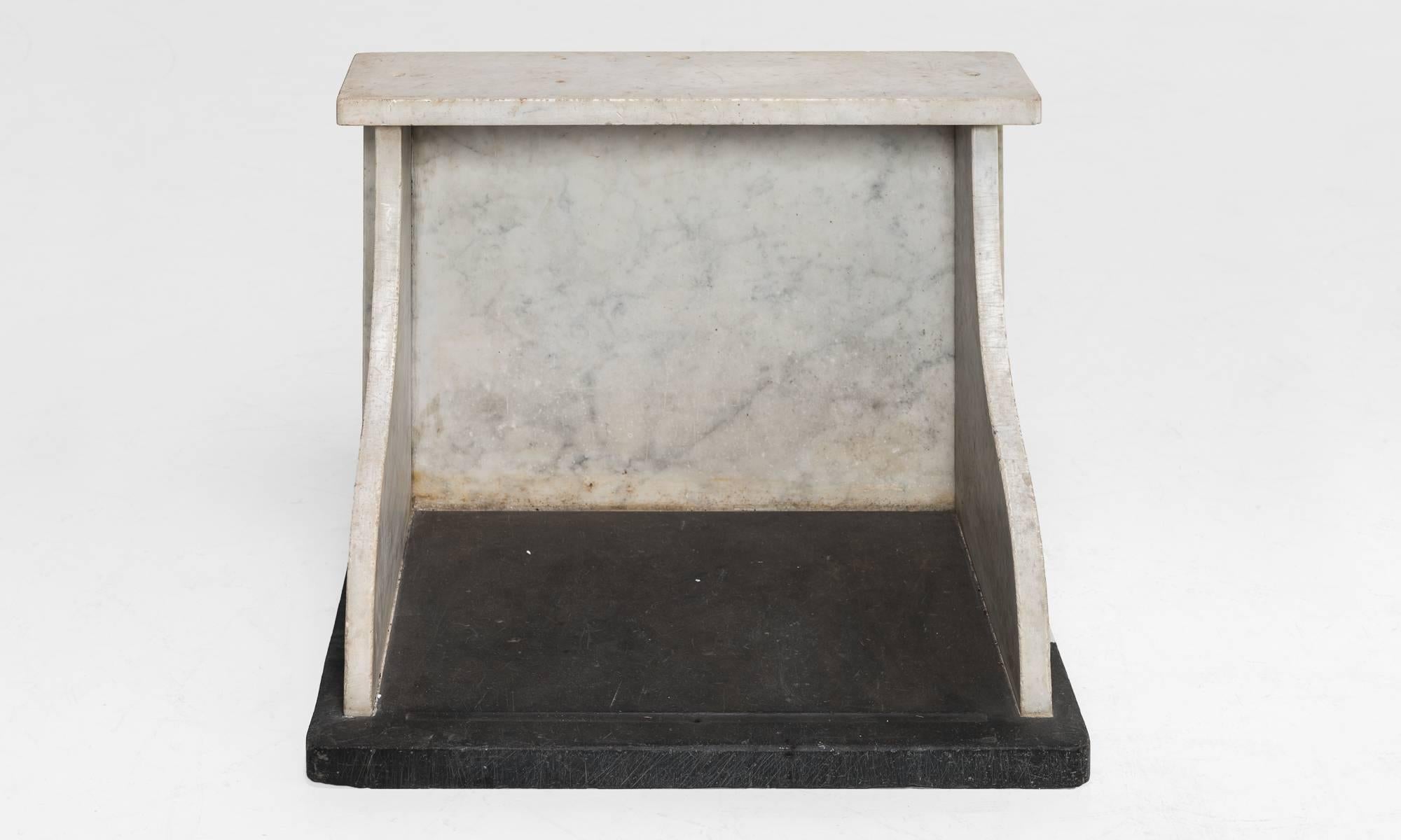 Early 20th Century Marble and Slate Butter Counter, circa 1920
