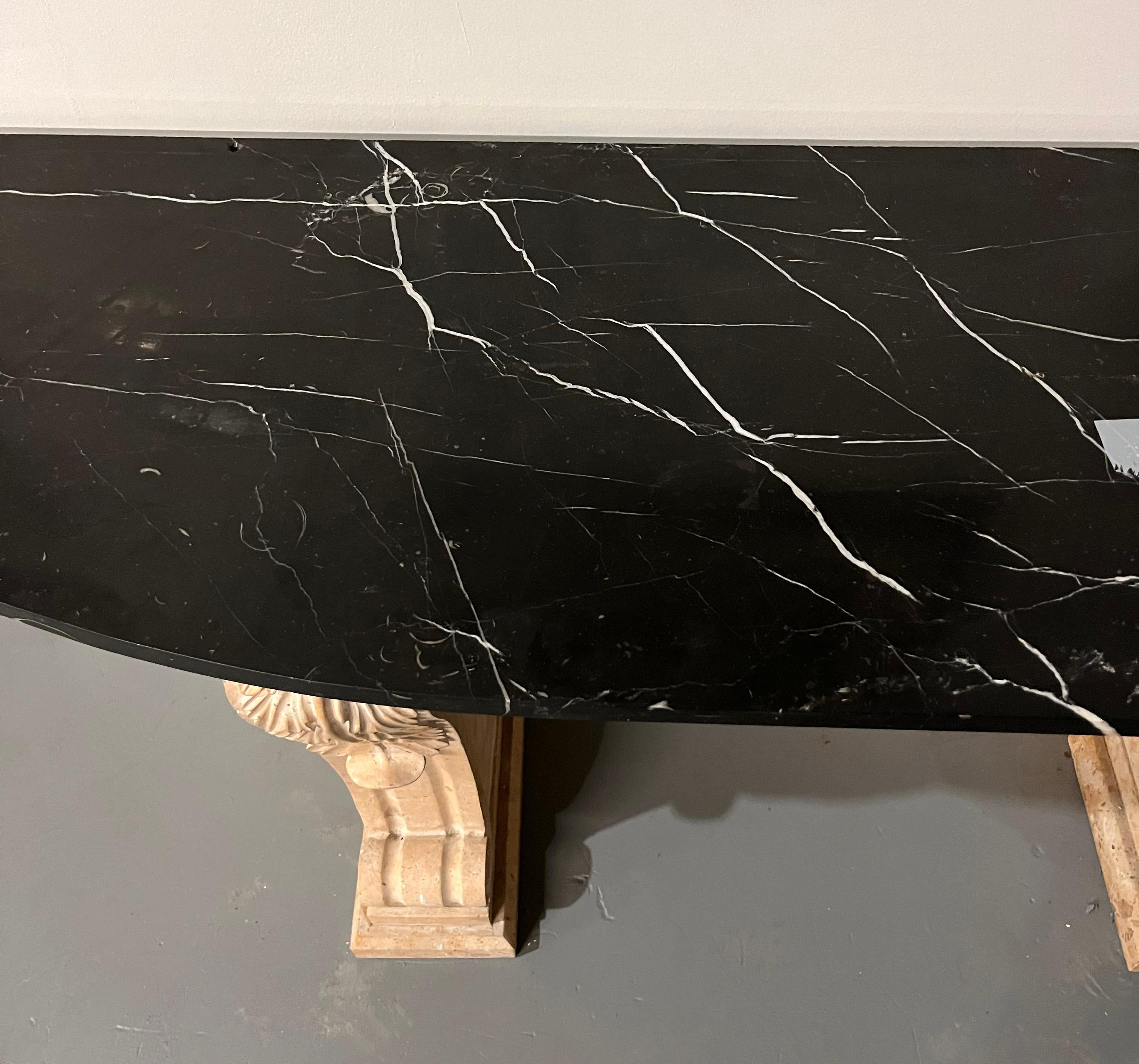 Marble and stone Consol Table For Sale 3