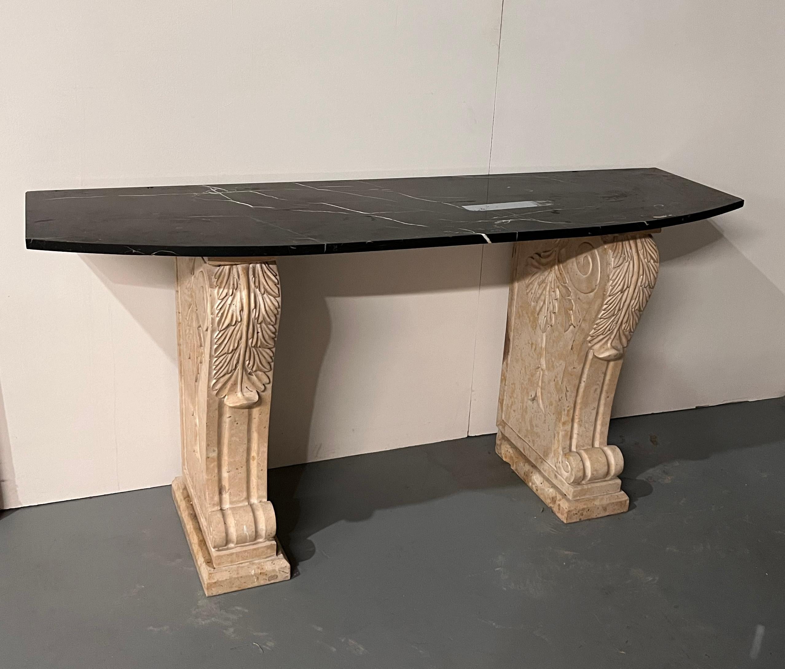 Marble and stone Consol Table For Sale 7