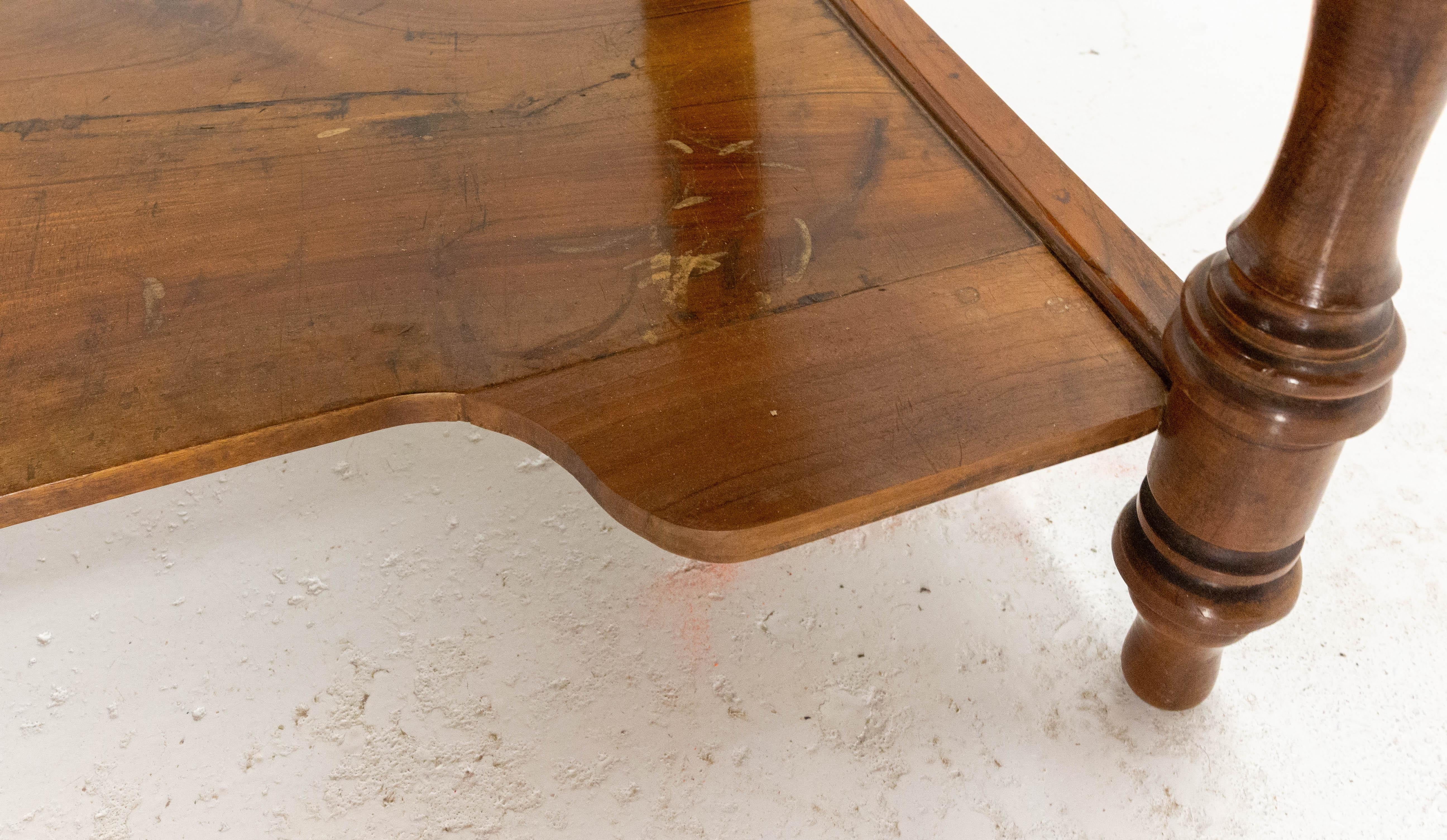 Marble and Walnut Vanity Table, French, circa 1900 6