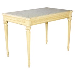 Marble and wood small table