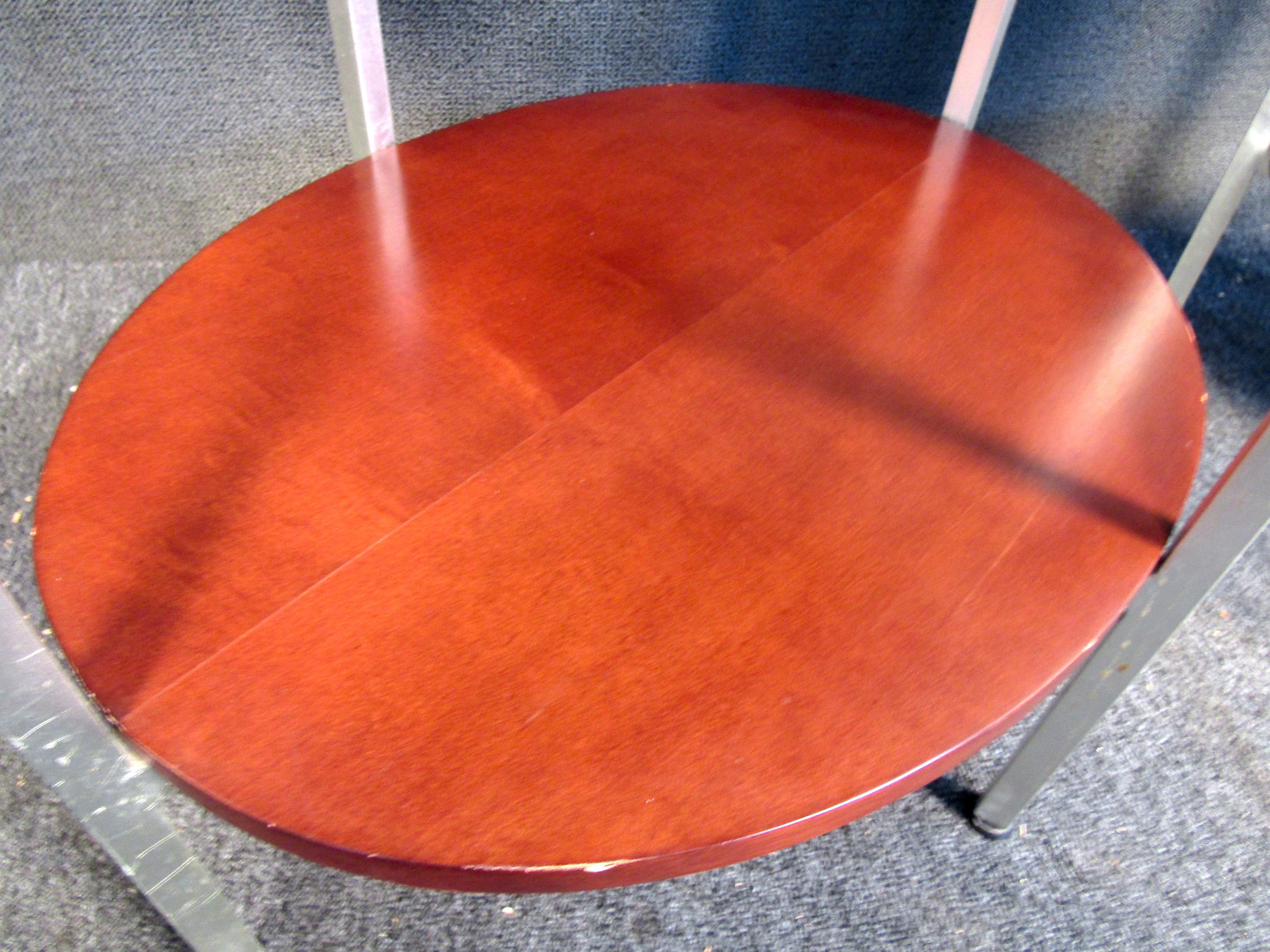 Marble and Wood Two Tier End Tables 3