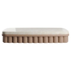 Marble and Wood Yuzu Coffee Table by KY ARCHITECTURE