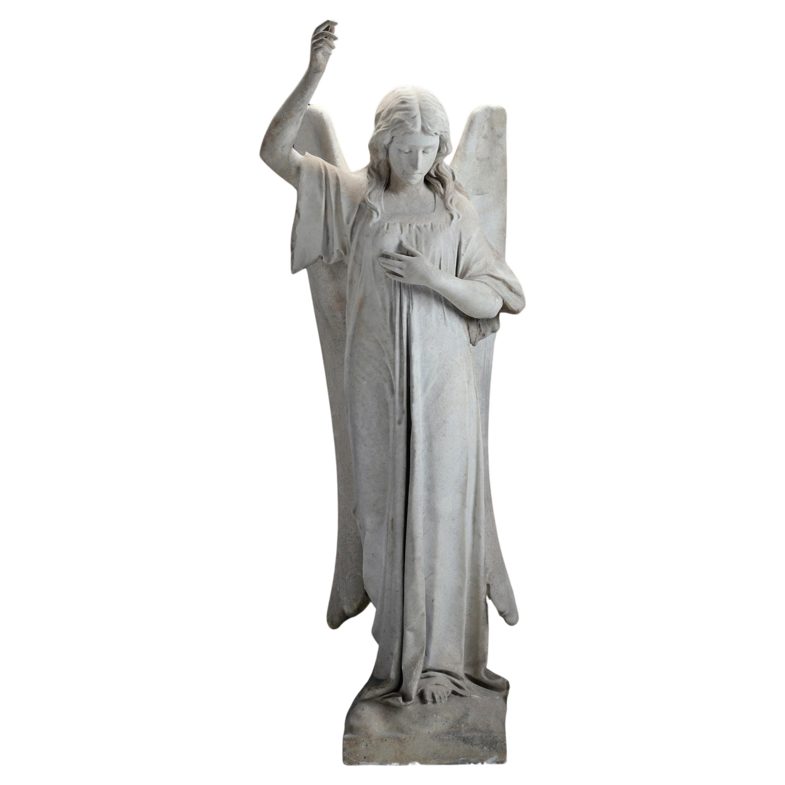 Marble Angel, c.1860 For Sale