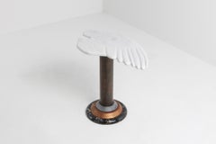 Marble Angel Wing Side Table