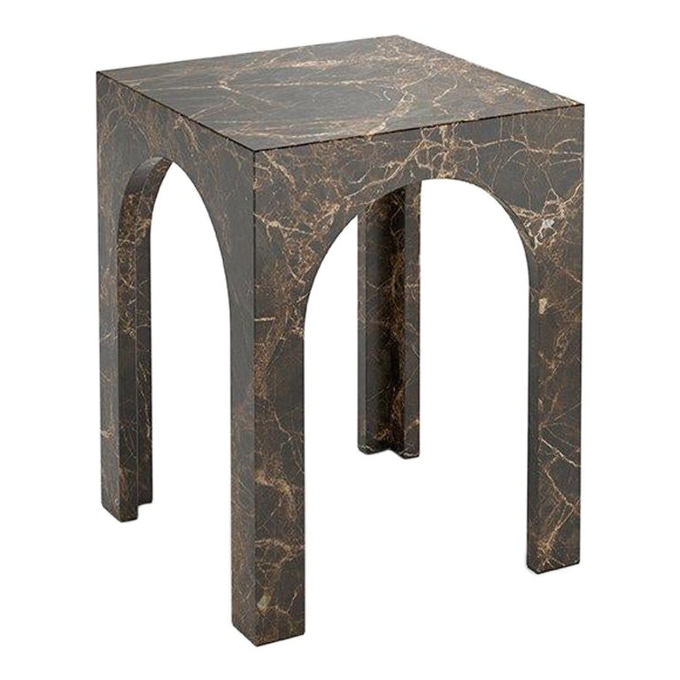 Marble Arc Tall Coffee Table by Sebastian Scherer For Sale