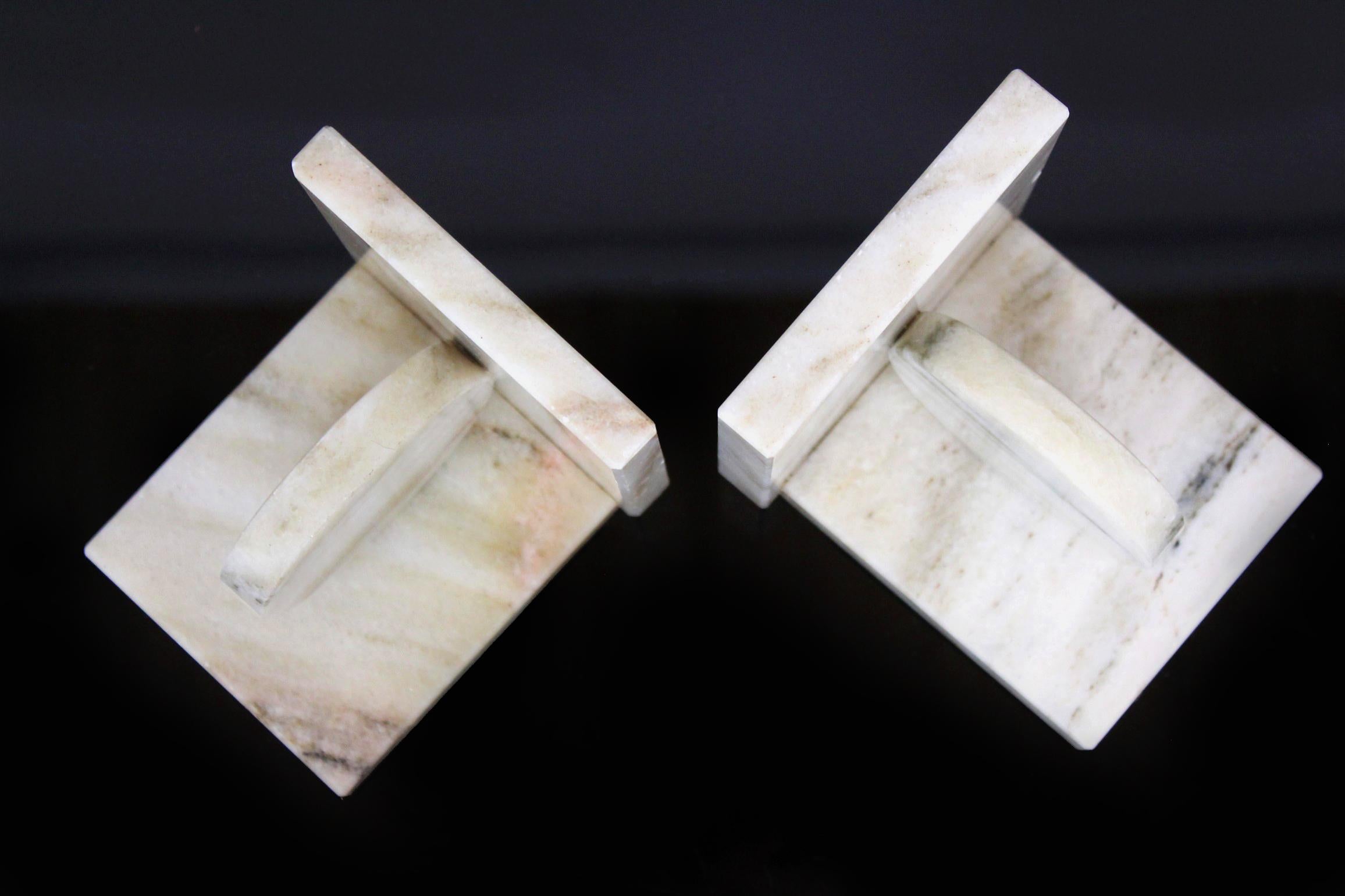 Marble Art Deco Bookends from Semerak, Set of 2 9