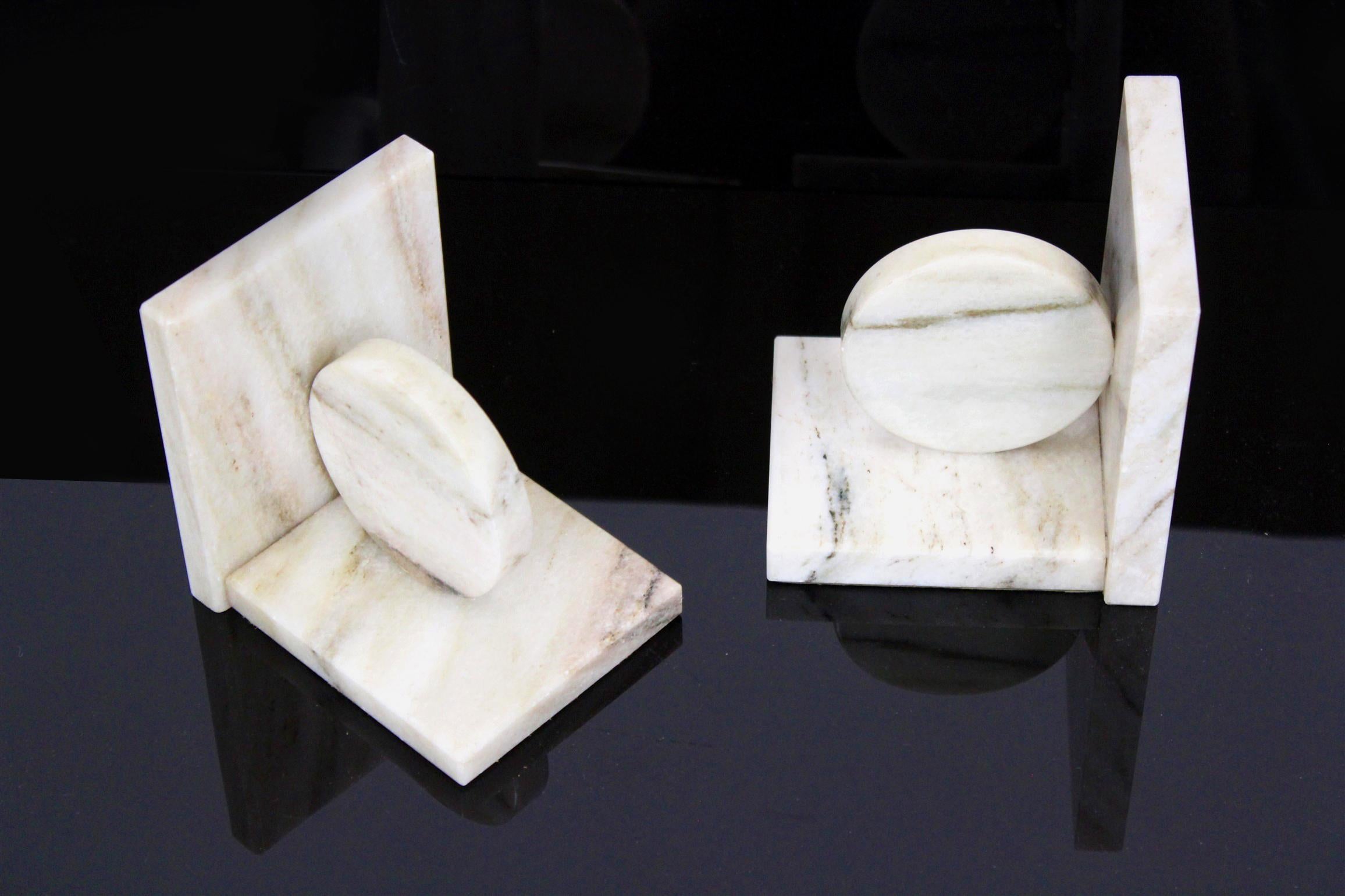 Marble Art Deco Bookends from Semerak, Set of 2 11