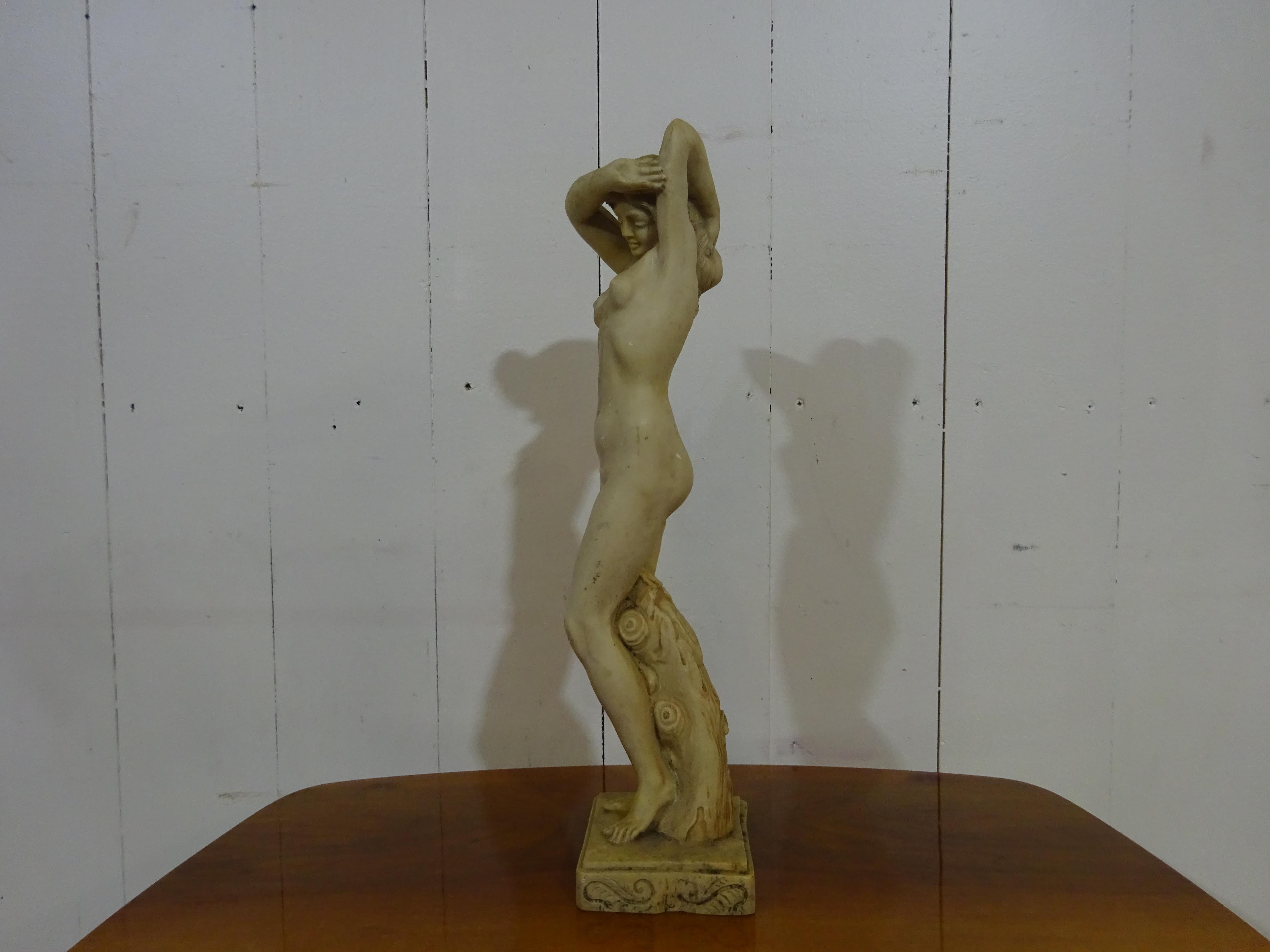 British Marble Art Deco Statue