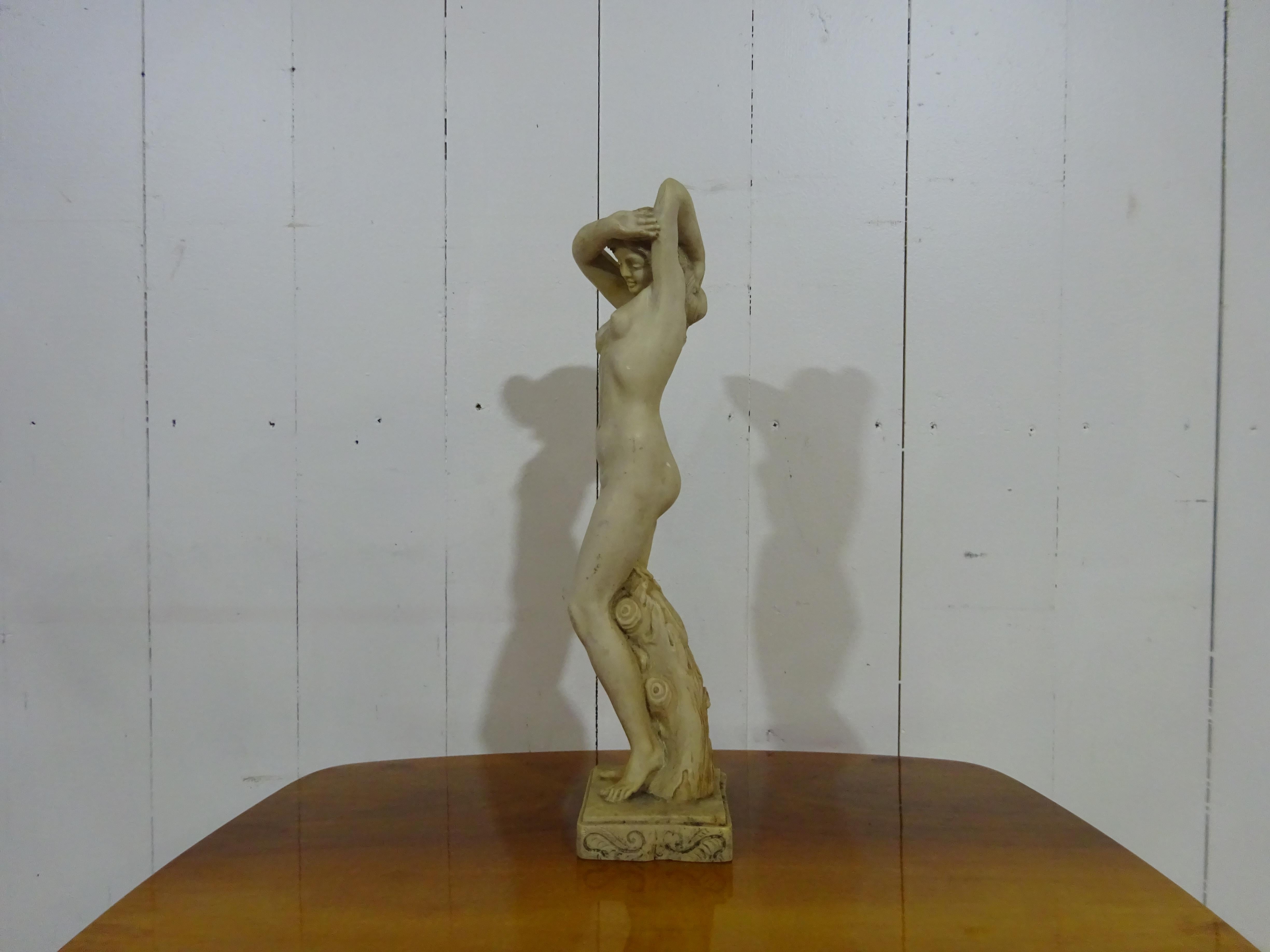 Marble Art Deco Statue In Good Condition In Tarleton, GB